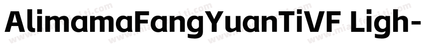AlimamaFangYuanTiVF Ligh字体转换
